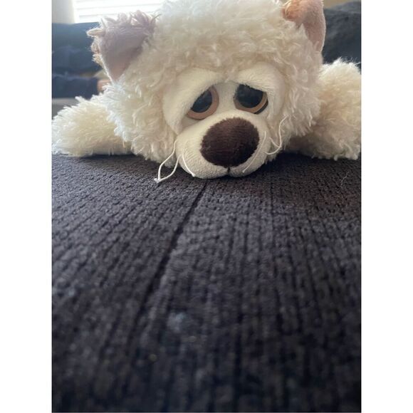 Ganz Cream White Curly Plush Dog 12in. - Picture 12 of 14